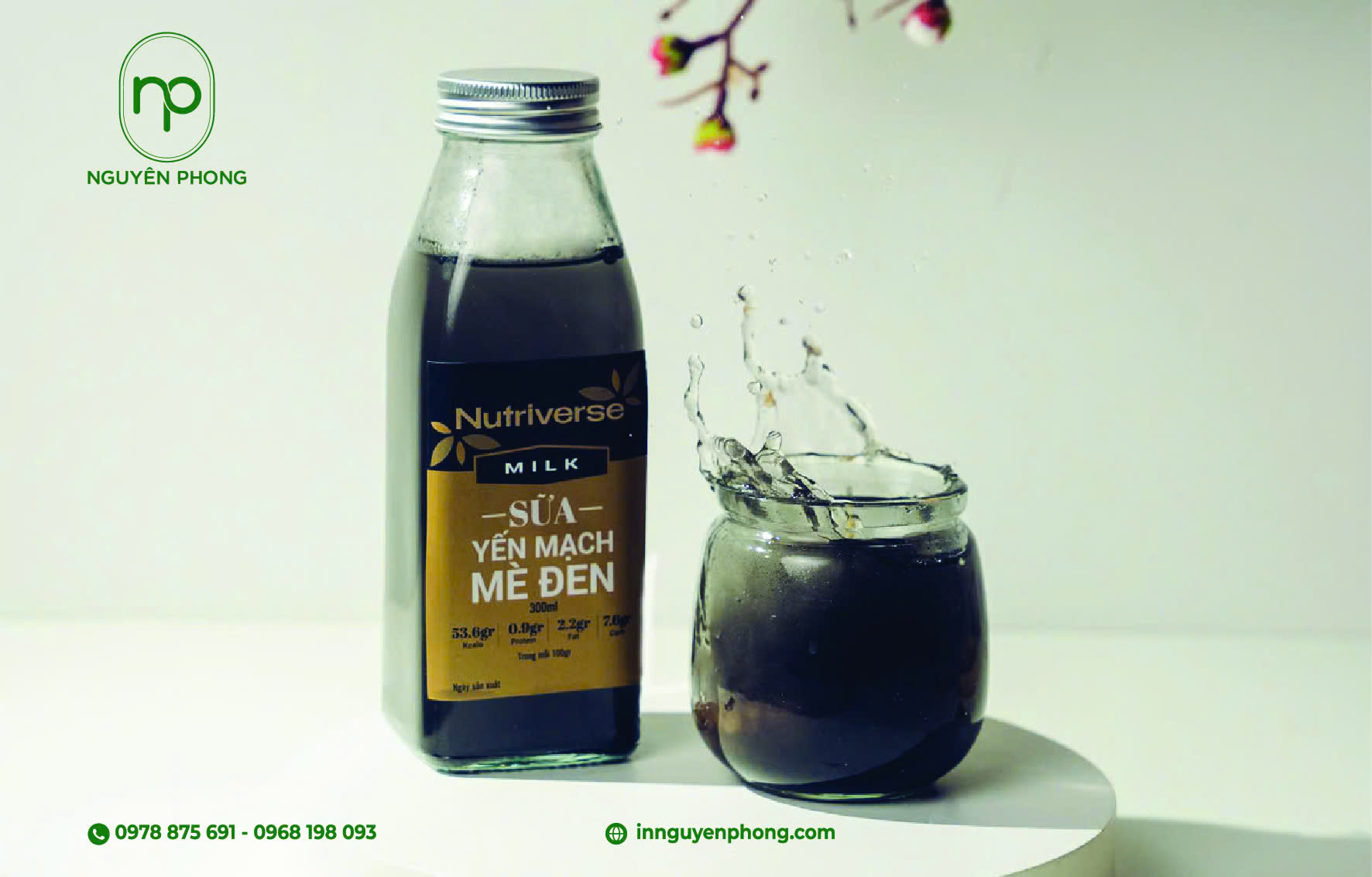In tem sữa chua sắc nét chuyên nghiệp